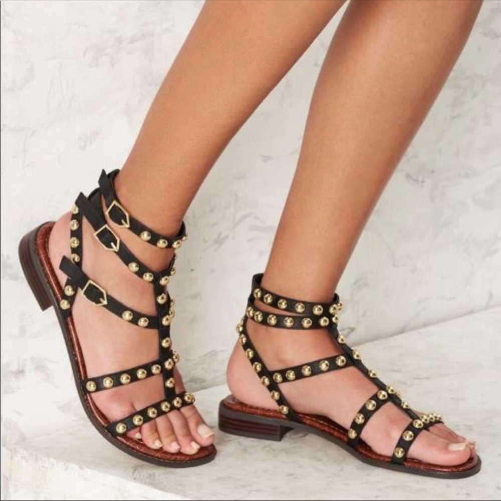 Unworn Sam Edelman studded gladiator sandals.